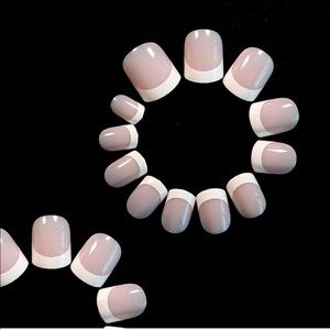 Natural French Short Fake Nails